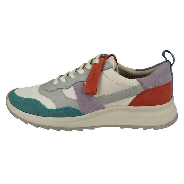 Clarks Ladies Clarks Retro Detailed MI-X EVA Lace Up Trainers DashLite Jazz