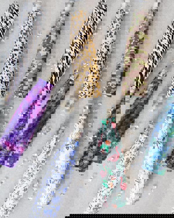 Built New York Built 500ml Double Walled Stainless Steel Water Bottle Zebra