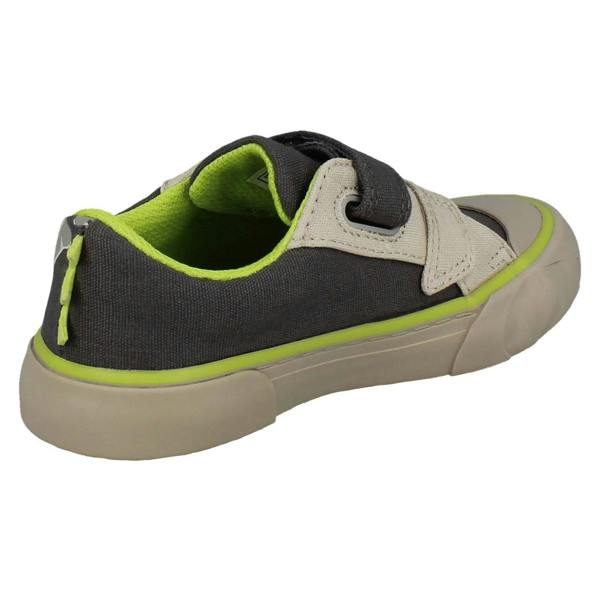 Clarks Boys Clarks Dinosaur Canvas Shoes Foxing Stomp