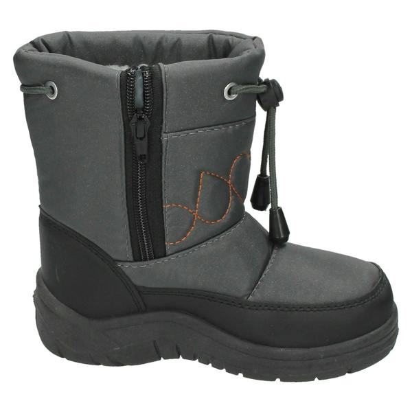 Boys Snow Fun Tie Front Embroidered Design Snow Boots 8.561801A