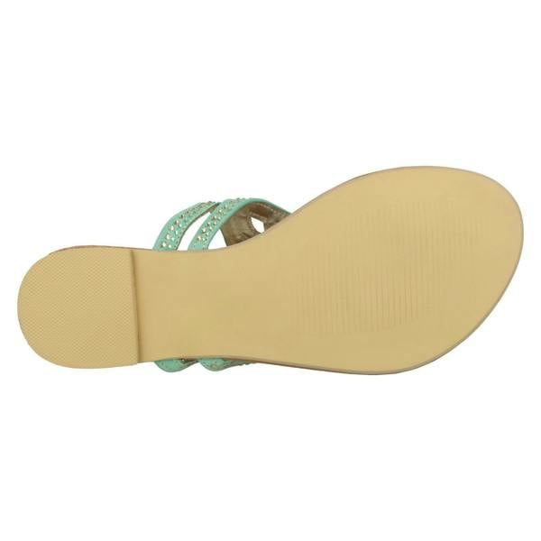Savannah Ladies Savannah Jewelled Toe Post Sandals