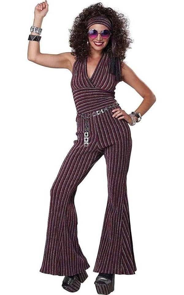 California Costume Women's 1970s Disco Dancing Queen Hippie Retro Women's Costume - XL
