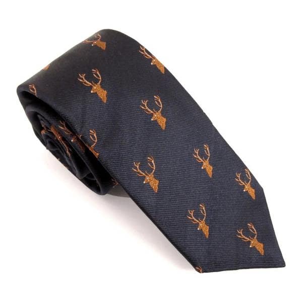 Stag's Head Silk Neck - Tie by Van Buck - Claudio Lugli Shirts