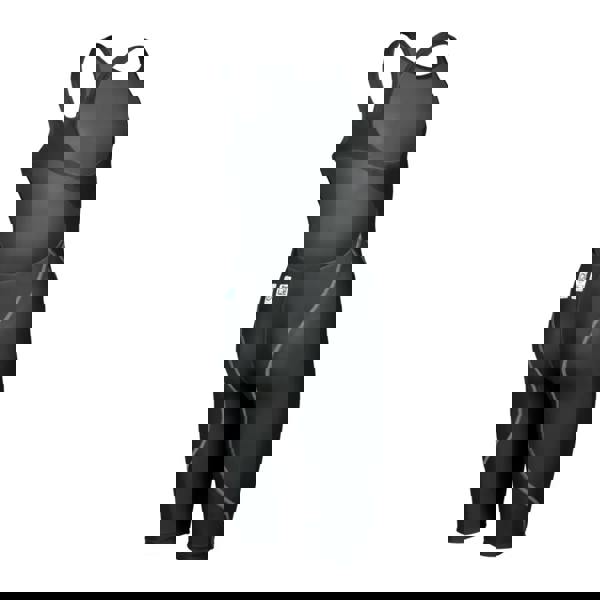 Arena Girls Powerskin black speedo with silver accents and mesh panels