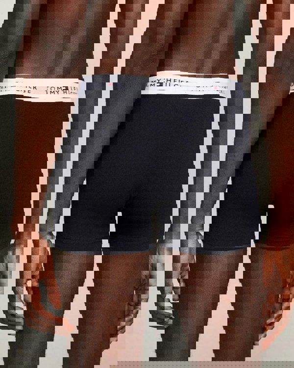 Tommy Hilfiger 3 Pack Mens Contrast Trunks - Desert Sky/Desert Sky/Desert Sky