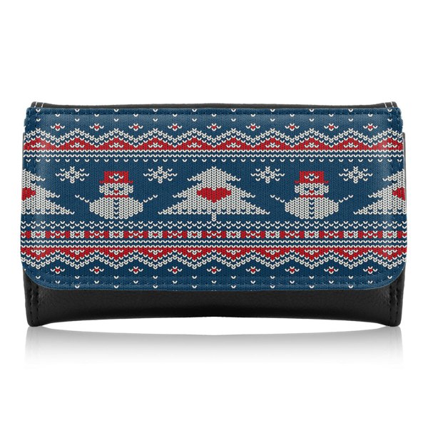 Benjamin Tate Design Winter Holiday Sweater Design Dining Maxi Purse