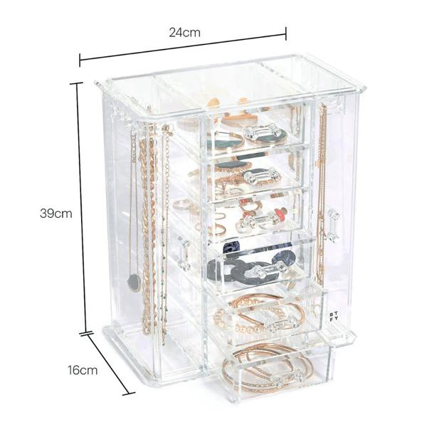 Beautify Beauty Accessories Beautify Acrylic Jewellery Organiser