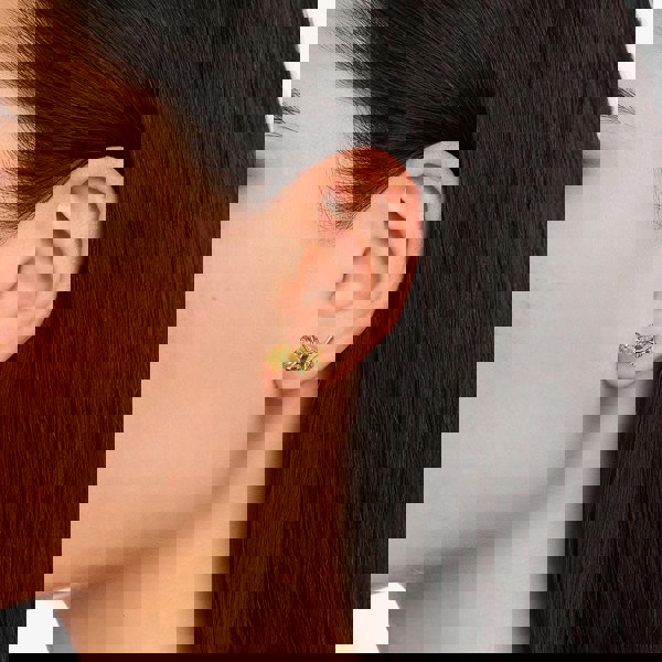 THOMAS SABO 18ct Gold Plated Rose Stud Earrings H2314-413-39