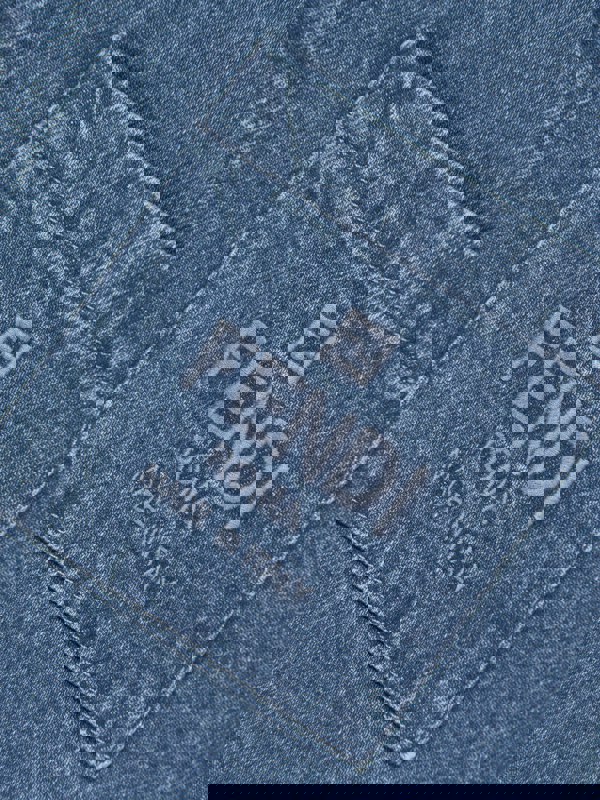 Fendi Kids FF Logo Denim Overshirt in Blue