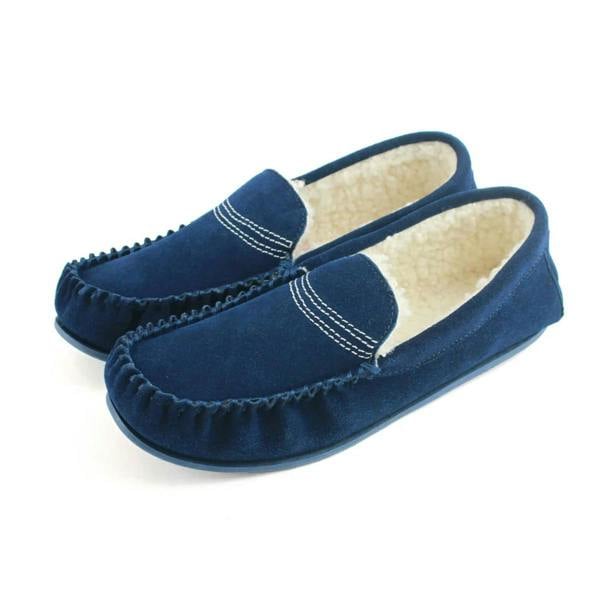 Eastern Counties Leather Womens/Ladies Bethany Berber Suede Moccasins - Blue - 