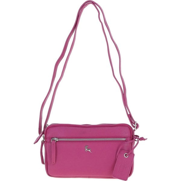 Leather Crossbody Bag: Sterling