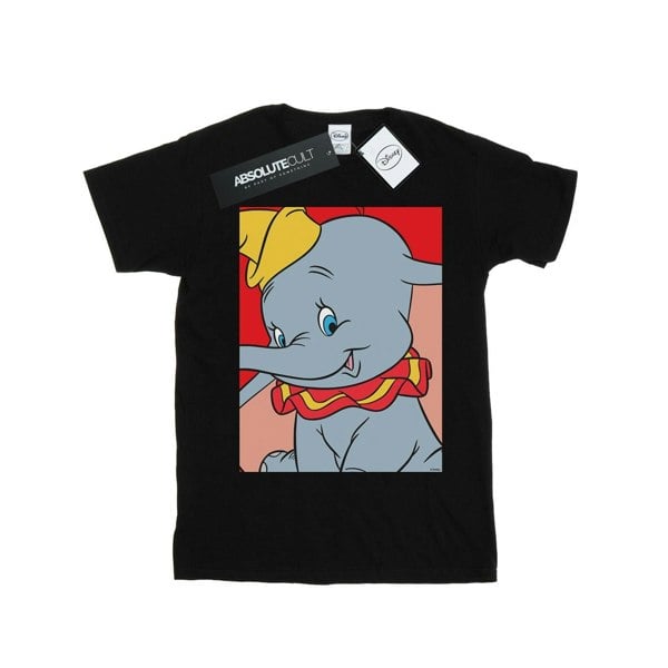 Disney Mens Dumbo Portrait T-Shirt - Black