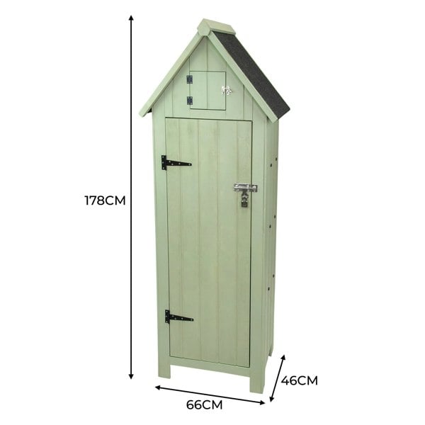 Monstershop Wooden Garden Shed - Green