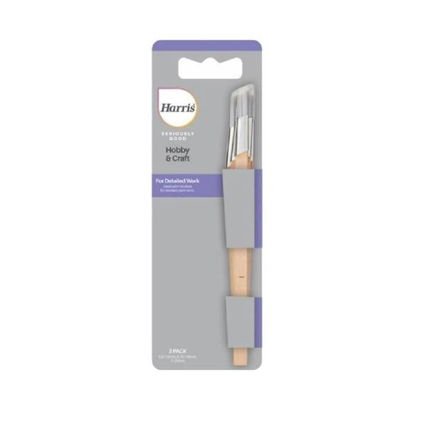 Harris Seriously Good Fitch Paint Brush Set (Pack of 3) - Beige