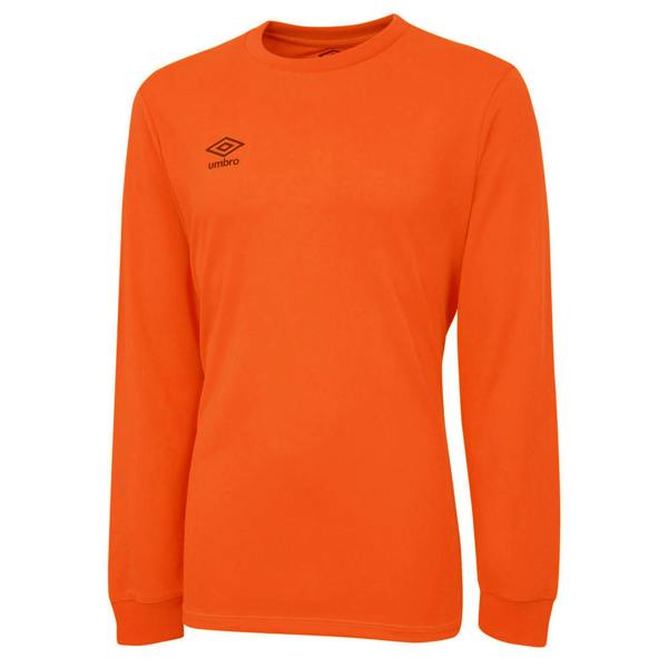 Umbro Childrens/Kids Club Long-Sleeved Jersey - Shocking Orange - 