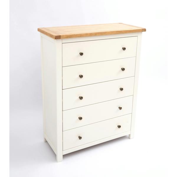 Cabinet Bits Maggiori 5 Drawer Chest of Drawers Brass Knob