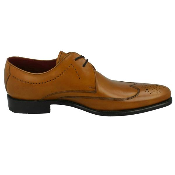 Loake Mens Loake Brogue Lace Up Leather Shoes Stitch