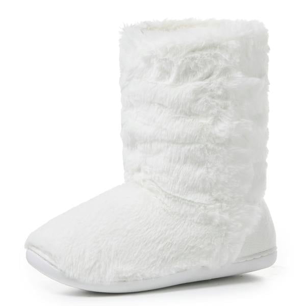 VIVA Polar Womens Faux Fur Fluffy Indoor Sherpa Lined Slipper Boots
