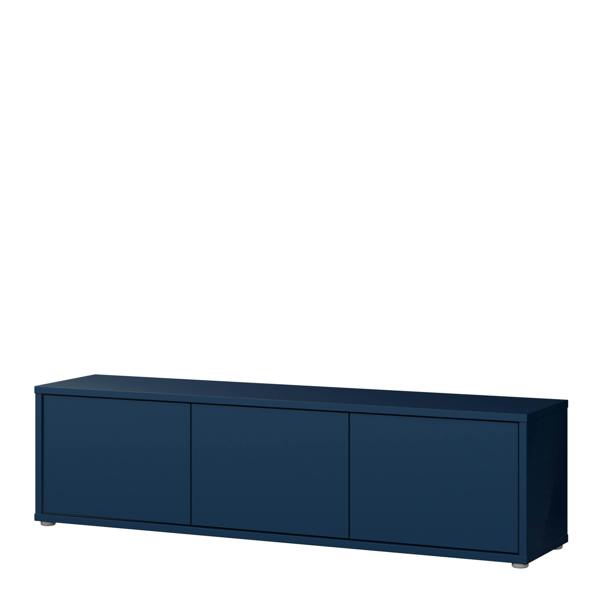 Furniture To Go Alice Springs Wide TV Cabinet with 3 Doors Push-to-Open in Night Blue