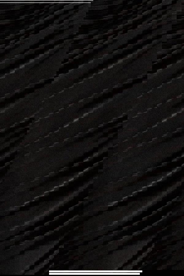 Side Gathered Asymmetric Midi Skirt - Black SK63