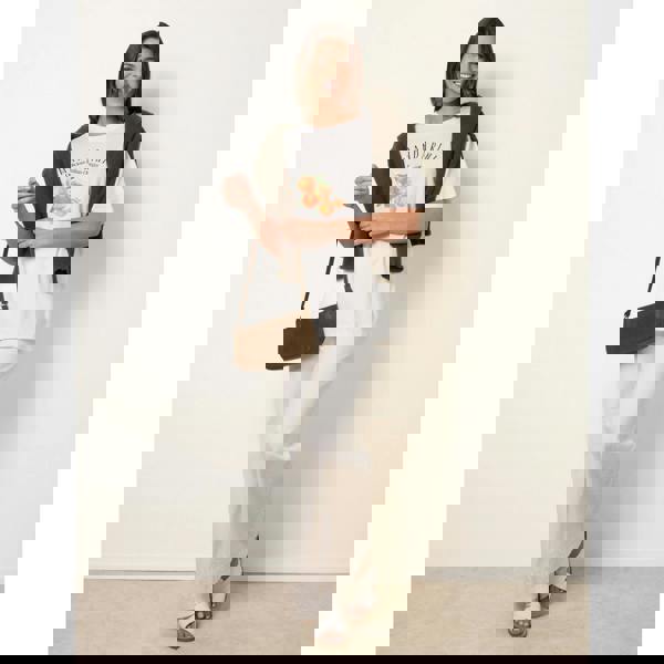 Blue Vanilla Mandarini Graphic Print Crew-Neck T-shirt