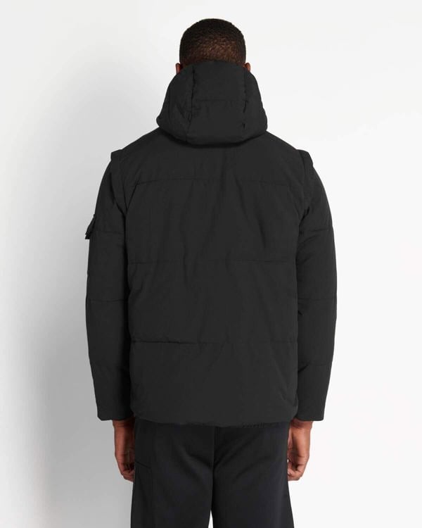 Lyle & Scott 2 in 1 Ripstop Puffer Jacket - Black