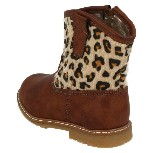 Spot On Infant Girls Spot On Zipped Cowboy Style Printed Boots