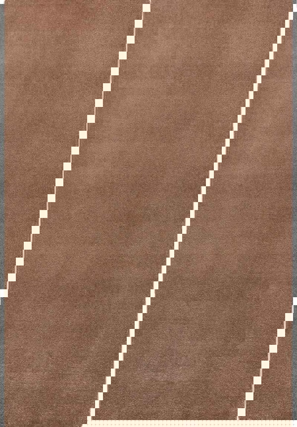 Modern Plain Brown Rug – Soft Short Pile