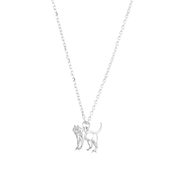 Mylee London Short-Haired Cat Silver Necklace - Personalised