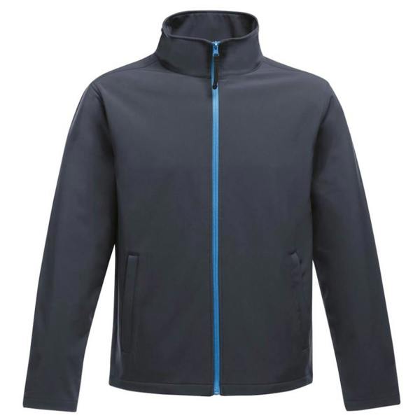 Regatta Standout Mens Ablaze Printable Soft Shell Jacket - Navy/French Blue