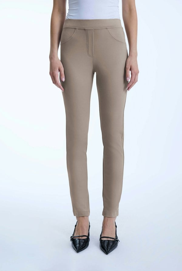 James Lakeland Beige Cigarette Trousers