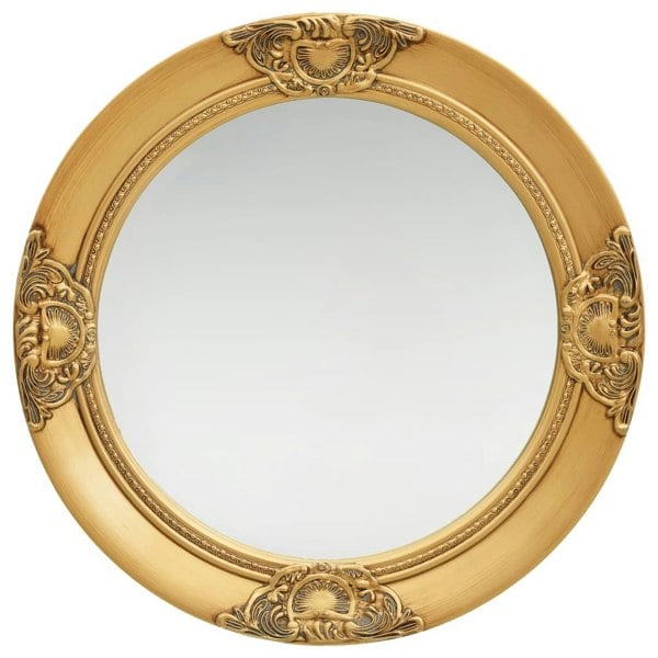 Berkfield Wall Mirror Baroque Style 50 cm Gold
