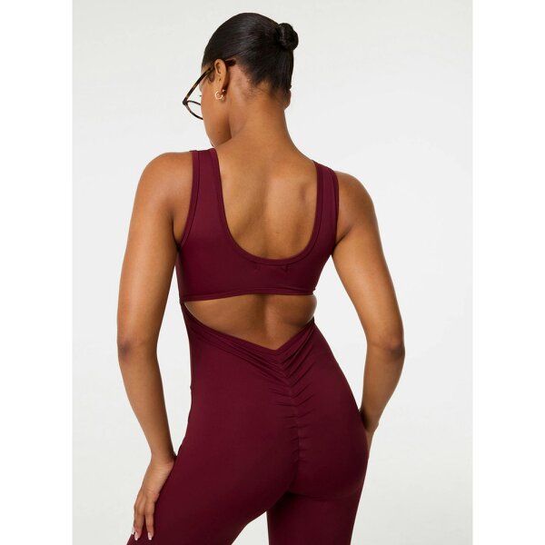 Pink Vanilla Ruched Bum Openback Unitard