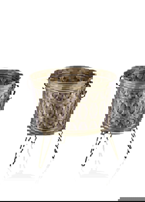 Rozi Prizma Collection Foldable Gold Plant Pot