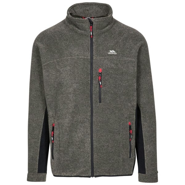 Trespass Men's Jynx Full Zip Fleece Jacket - Olive Stripe