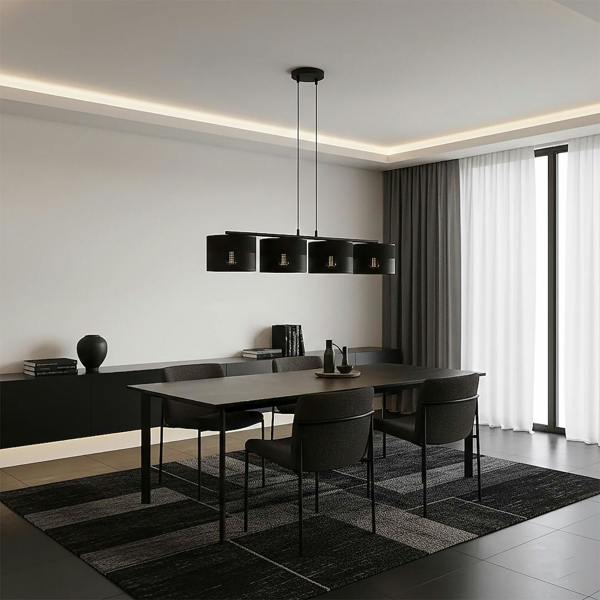 Emibig KARBON Pendant Lamp 4 x E27 Black