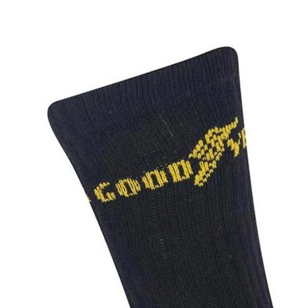 Goodyear Mens Heavy Duty Work Socks (Pack of 5) - Black - 
