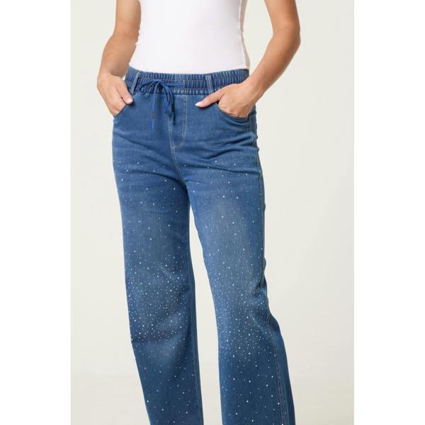 Blue Vanilla Diamante Splash Jeans