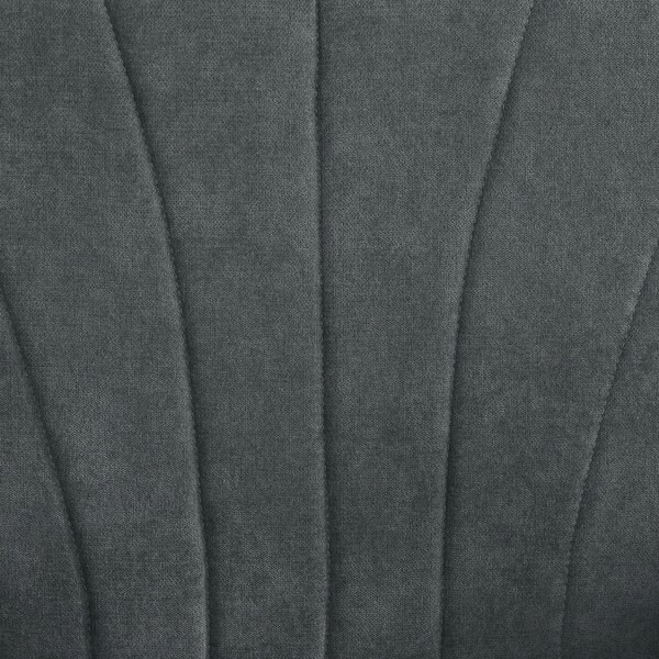 Wyld Haus Suri Mid Century Dark Grey Accent Armchair With Rolled Arms And Wooden Legs