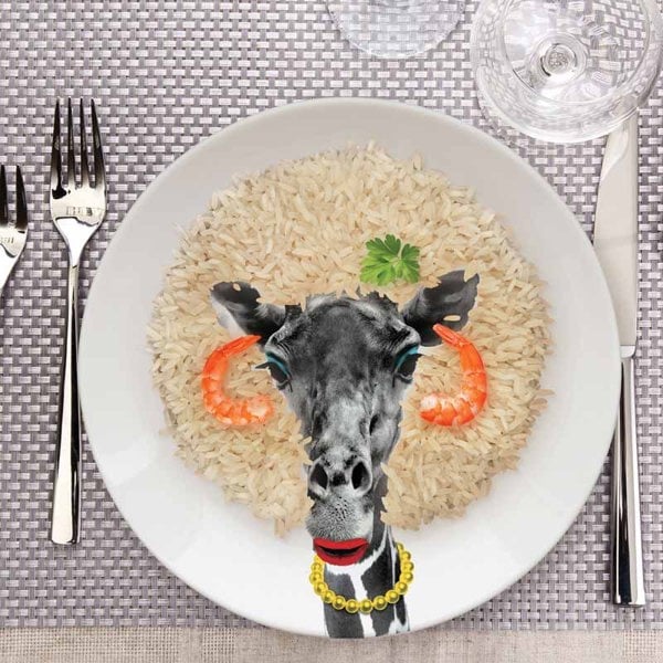 Wild Dining Plate - Giraffe