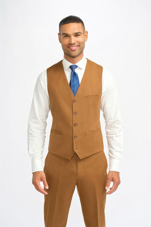 House of Cavani James Sierra Super 130s Wool Waistcoat