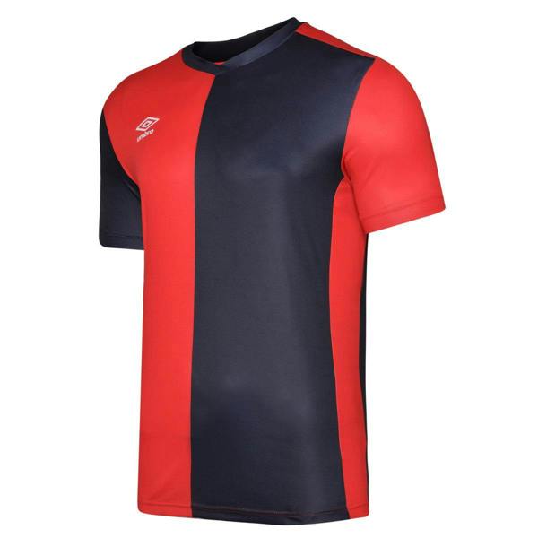 Umbro Mens 50/50 Short-Sleeved Jersey - Vermillion/Black - 