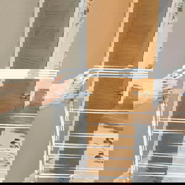 JVL Foldable 3 Tier Drying Rack, White