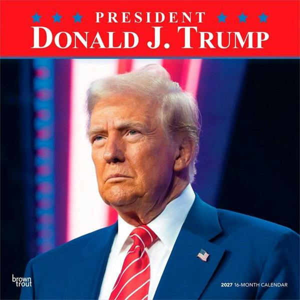 President Donald J Trump Calendar 2027, Wall Calendars, Month To View, History & Literature, Gift