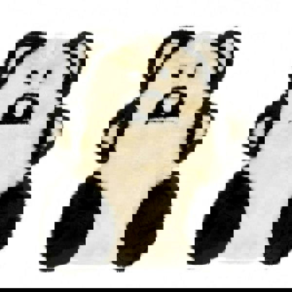 Eastern Counties Leather Sheepskin Teddy Bear Rug - Black