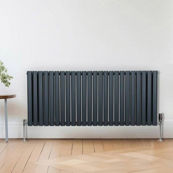 Monstershop Oval Column Radiator – 600mm x 1440mm – Anthracite Grey