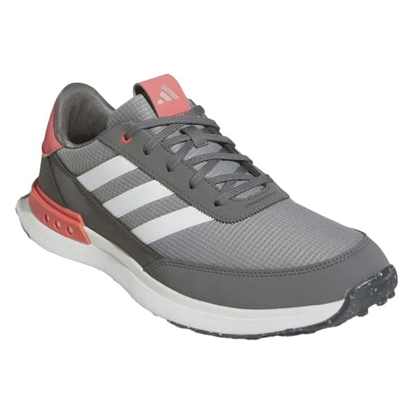 Adidas Mens S2G 24 Spikeless Golf Shoes - Grey Three/Cloud White/Preloved Scarlet