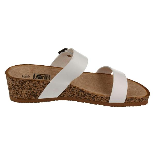 Down to Earth Ladies Down To Earth Mid Wedge Mule Sandals F12087
