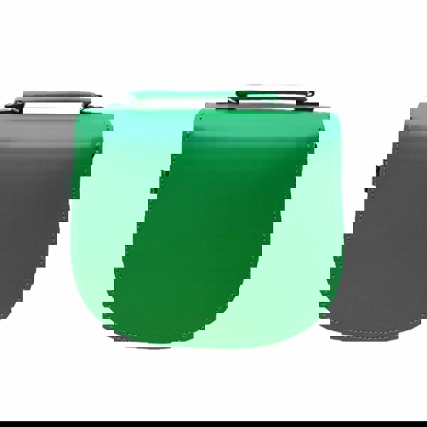 Zatchels Handmade Leather Twist Lock Saddle Bag - Green