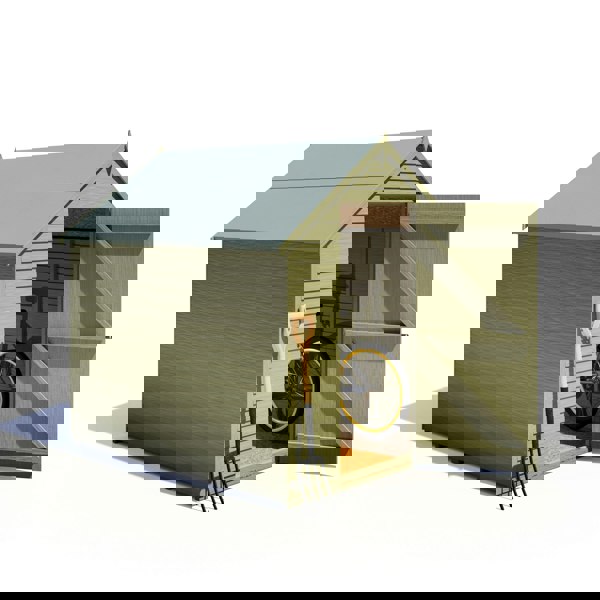 Shire Overlap 7x5   Economy Pressure Treated Storage Shed - Best Shed